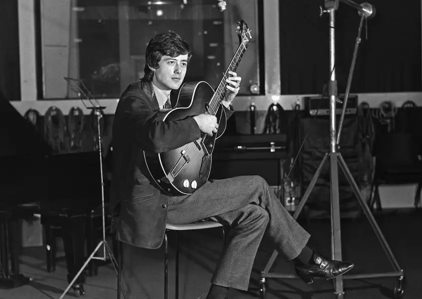 Jimmy Page negli Emi Studios di Londra, nel&nbsp;1965.